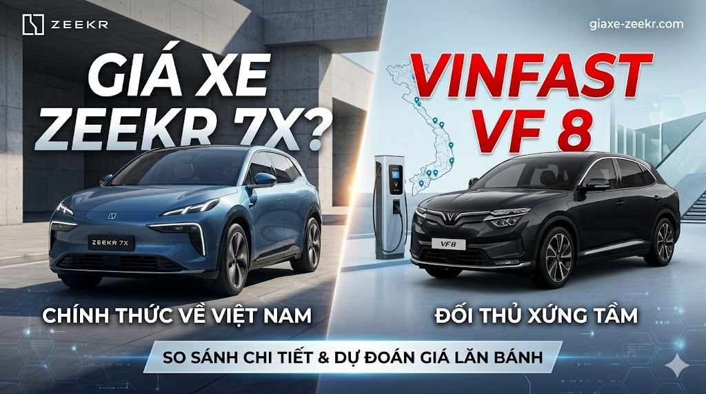Giá xe Zeekr 7x: So sánh chi tiết với VinFast VF 8 tại Việt Nam 1 Giá xe Zeekr 7x So sánh chi tiết với VinFast VF 8 tại Việt Nam 1