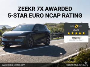 Zeekr 7x đạt chứng nhận an toàn 5 sao từ EuroNcap
