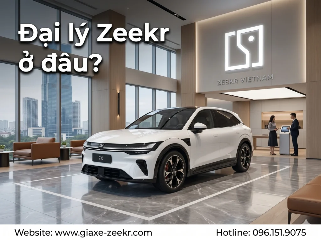 Đại lý Zeekr ở đâu? Cách xem xe Zeekr mới nhất 2026 1 Đại lý Zeekr chính hãng tại tòa nhà Kangnam, Hà Nội – Trải nghiệm xe điện sang trọng. Hotline: 0941141969