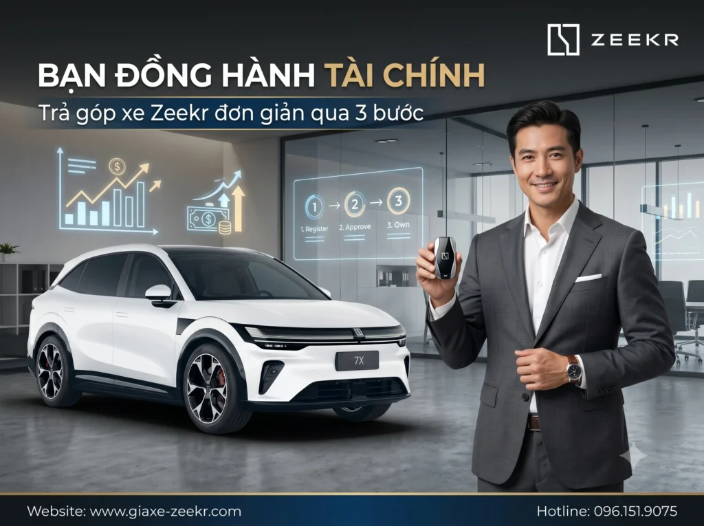Bạn muốn sở hữu siêu phẩm điện? Khám phá giải pháp Trả góp xe Zeekr linh hoạt, tối ưu dòng tiền cho doanh nhân. Xem ngay lộ trình chi tiết tại đây!