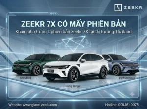 Tại thị trường Thái Lan, Zeekr 7X đã tạo nên cơn sốt với 3 phiên bản riêng biệt. Sự khác biệt nằm ở hệ dẫn động và dung lượng pin, đáp ứng mọi nhu cầu từ kinh tế đến hiệu suất. Thông tin này khiến người dùng Việt vô cùng tò mò về chiến lược của hãng tại quê nhà.