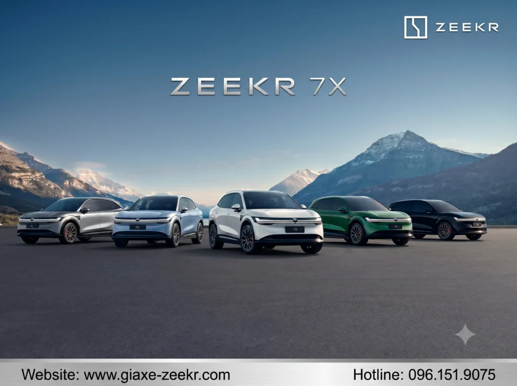 Zeekr 7X có mấy màu? Màu xe Zeekr 7x nào đáng mua nhất 1 Zeekr 7X có mấy màu? Khám phá 5 tùy chọn Màu xe Zeekr 7X đẳng cấp, phân tích ý nghĩa phong thủy giúp doanh nhân thu hút tài lộc và may mắn.