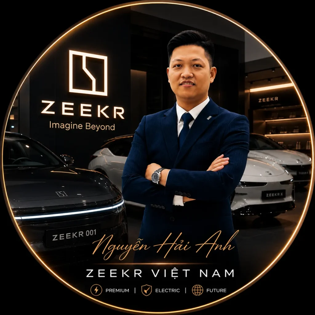Giới thiệu Nguyễn Hải Anh - Đại diện bán hàng Zeekr Hà Nội.